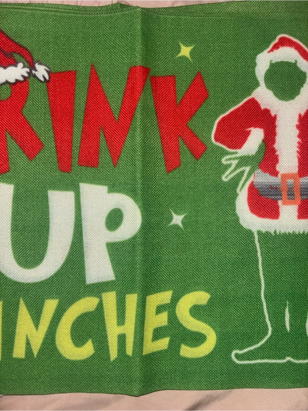 Grinch Table Mats “Drink Up Grinches”